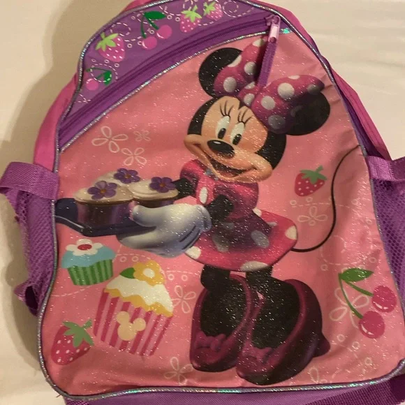 Disney Minnie Mouse School Backpack with matching Lunch Box - Picture 6 of 9